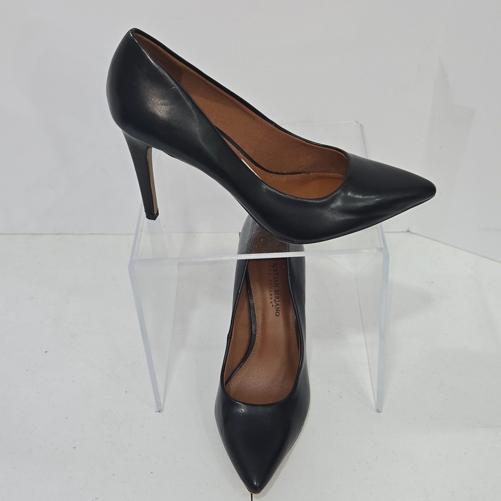 Christian Siriano for Payless Black Pointed Toe Pumps Heels 10W 174343